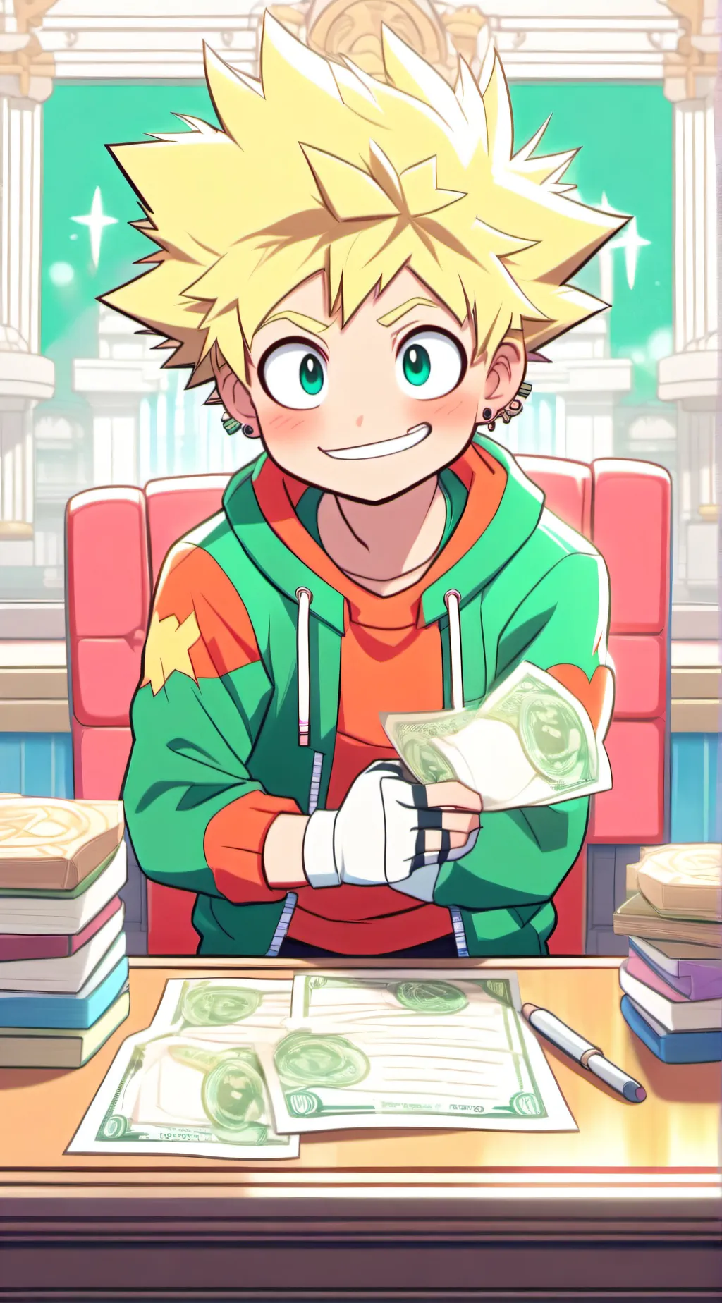 ai character: bakugo background