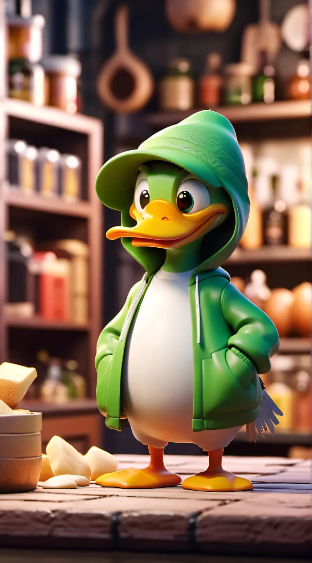 ai character: MRduckface background