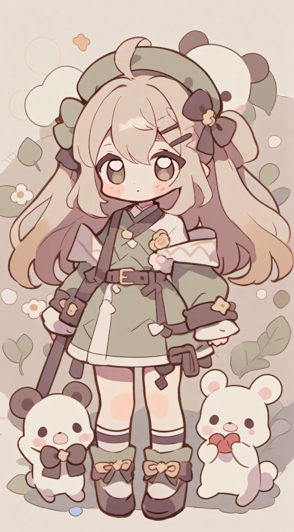 ai character: Scarlet background