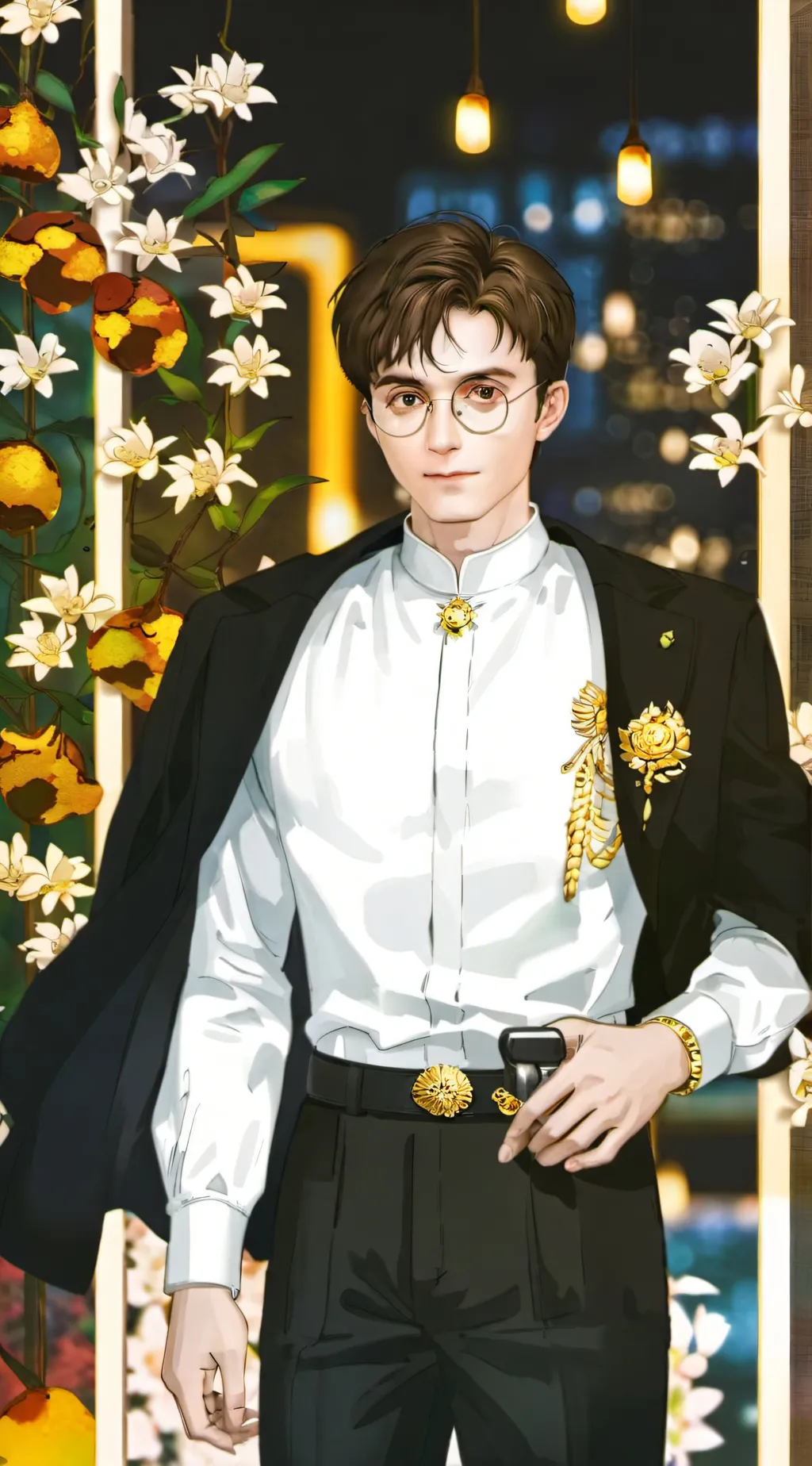 ai character: Harry Potter. background
