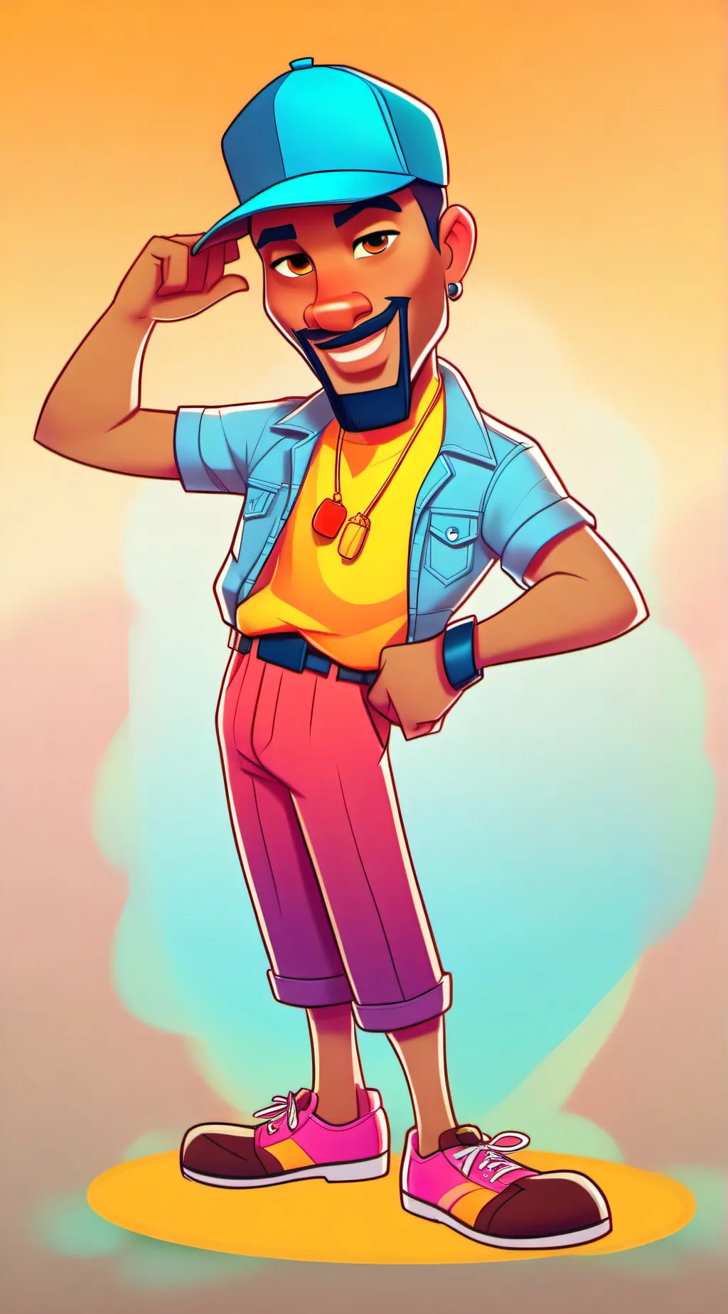 ai character: Ray background