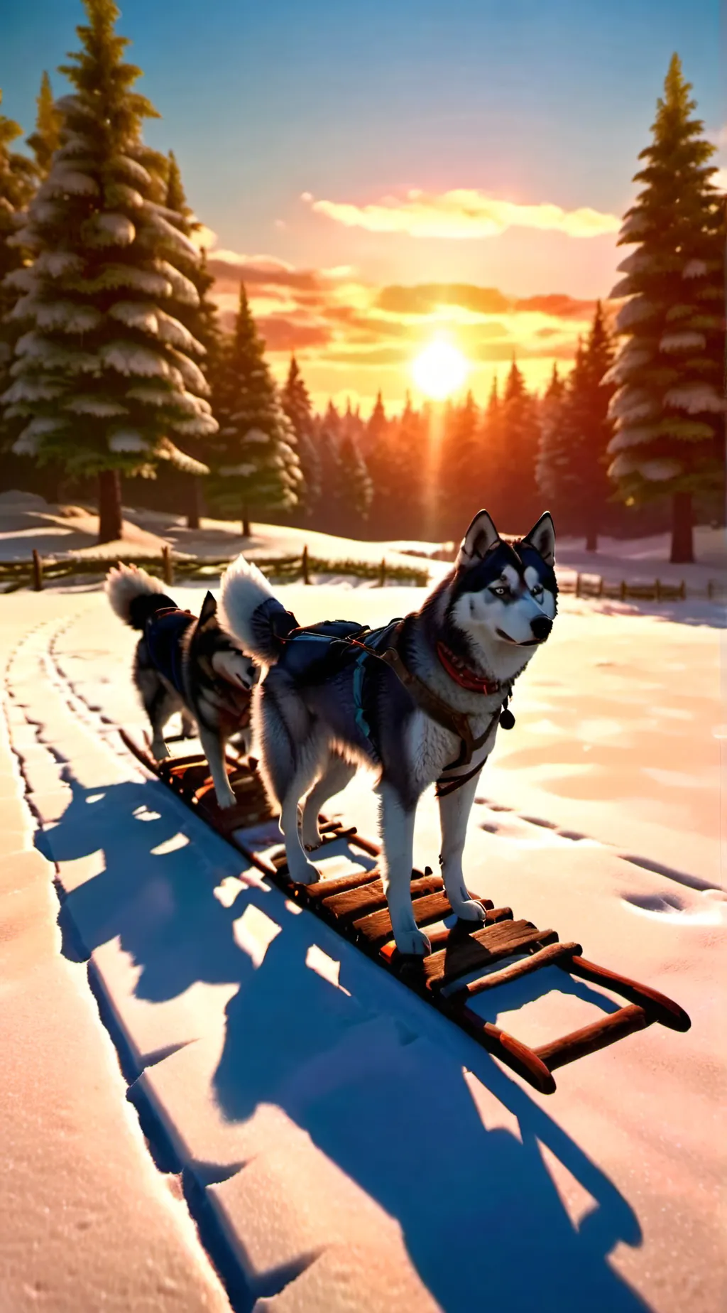 ai character: whisky the husky  background