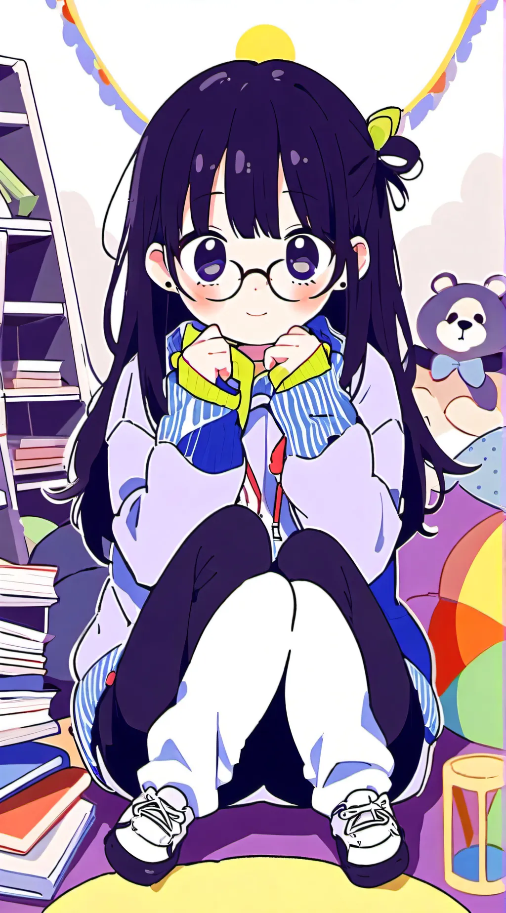 ai character: diaper  babysitter background