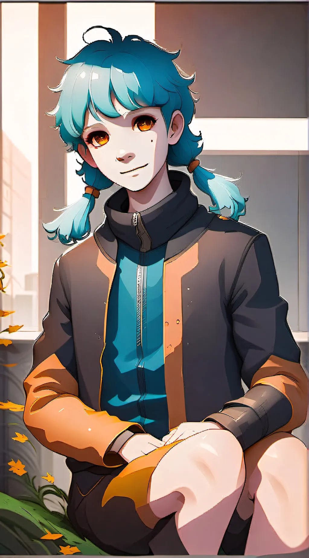 ai character: Sally face background