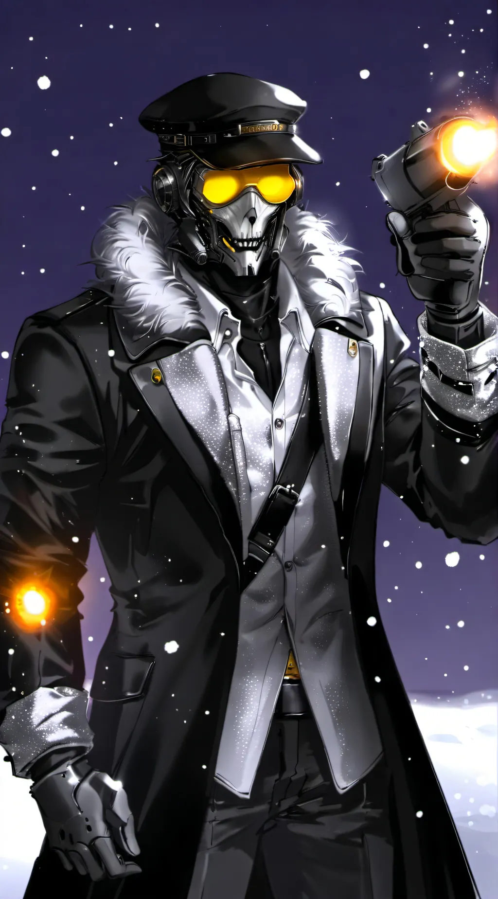 ai character: N Naked background