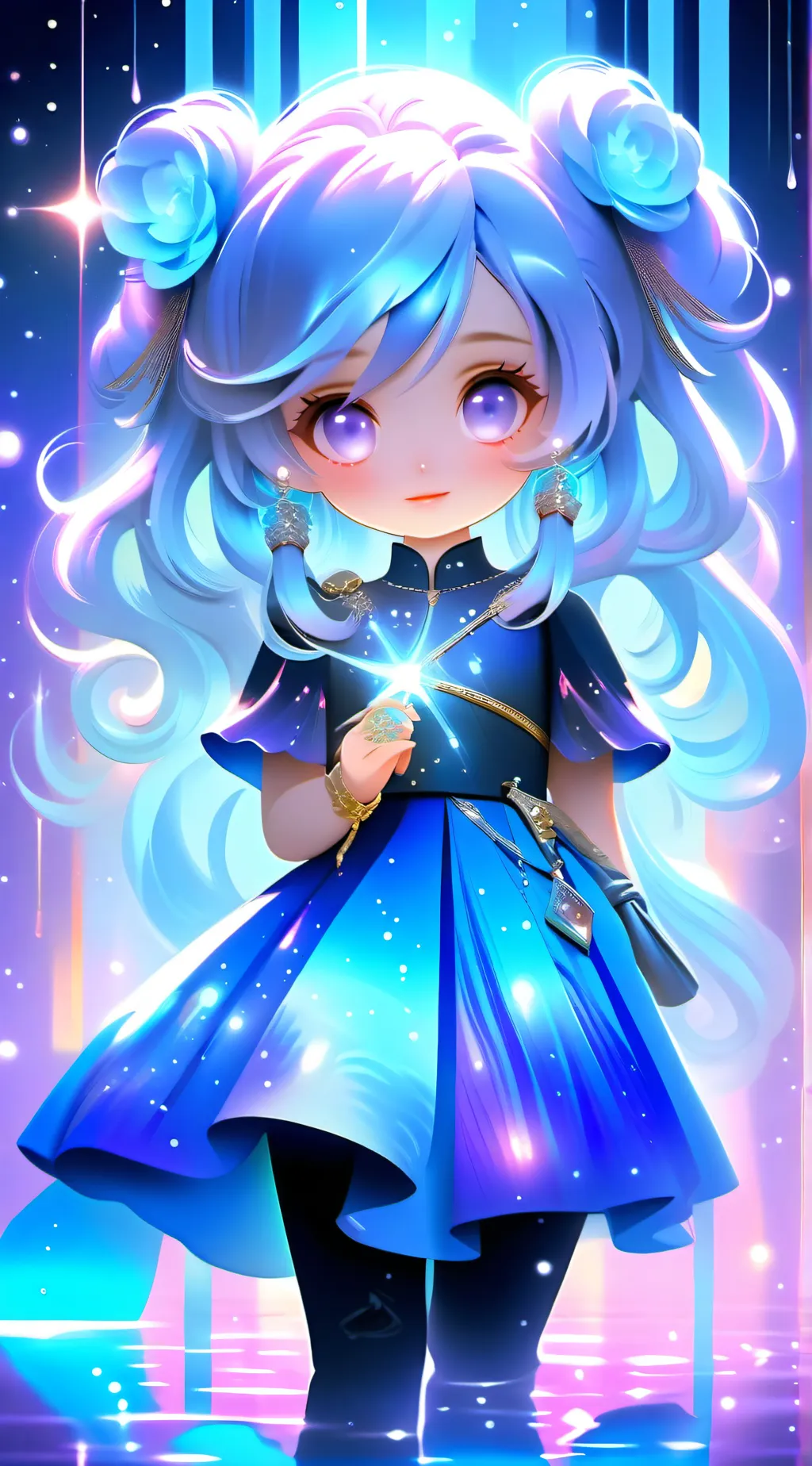 ai character: Rose background