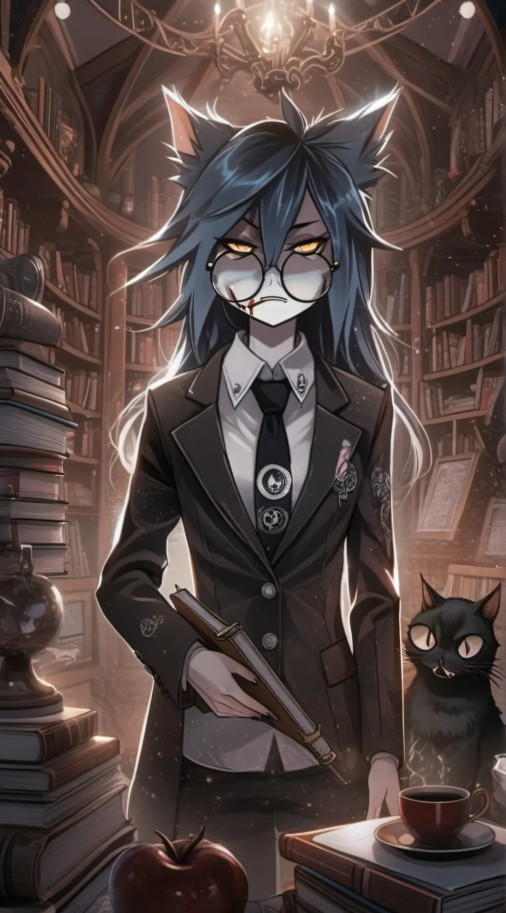 ai character: MISS. CIRCLE background