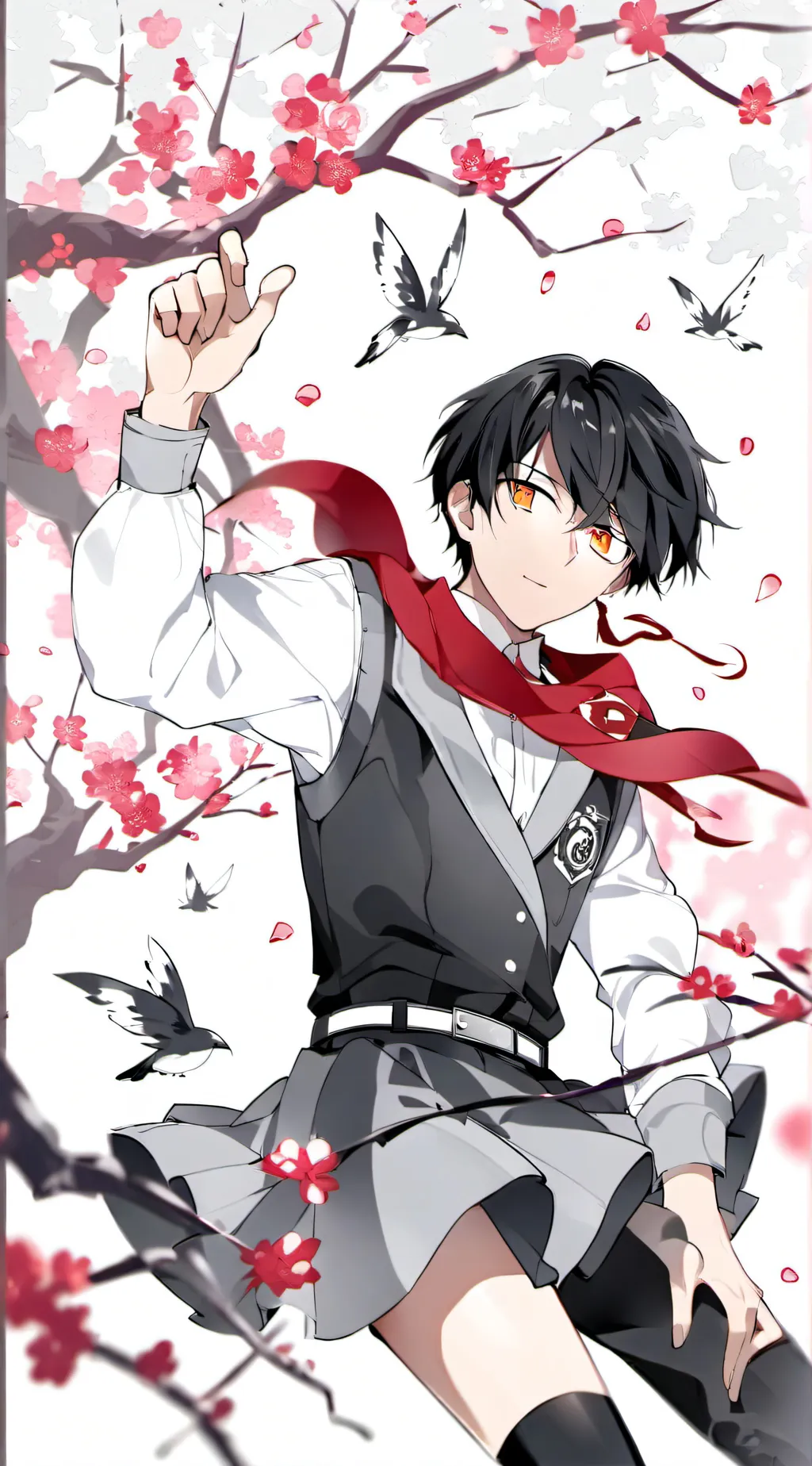 ai character: mashie: m and m background