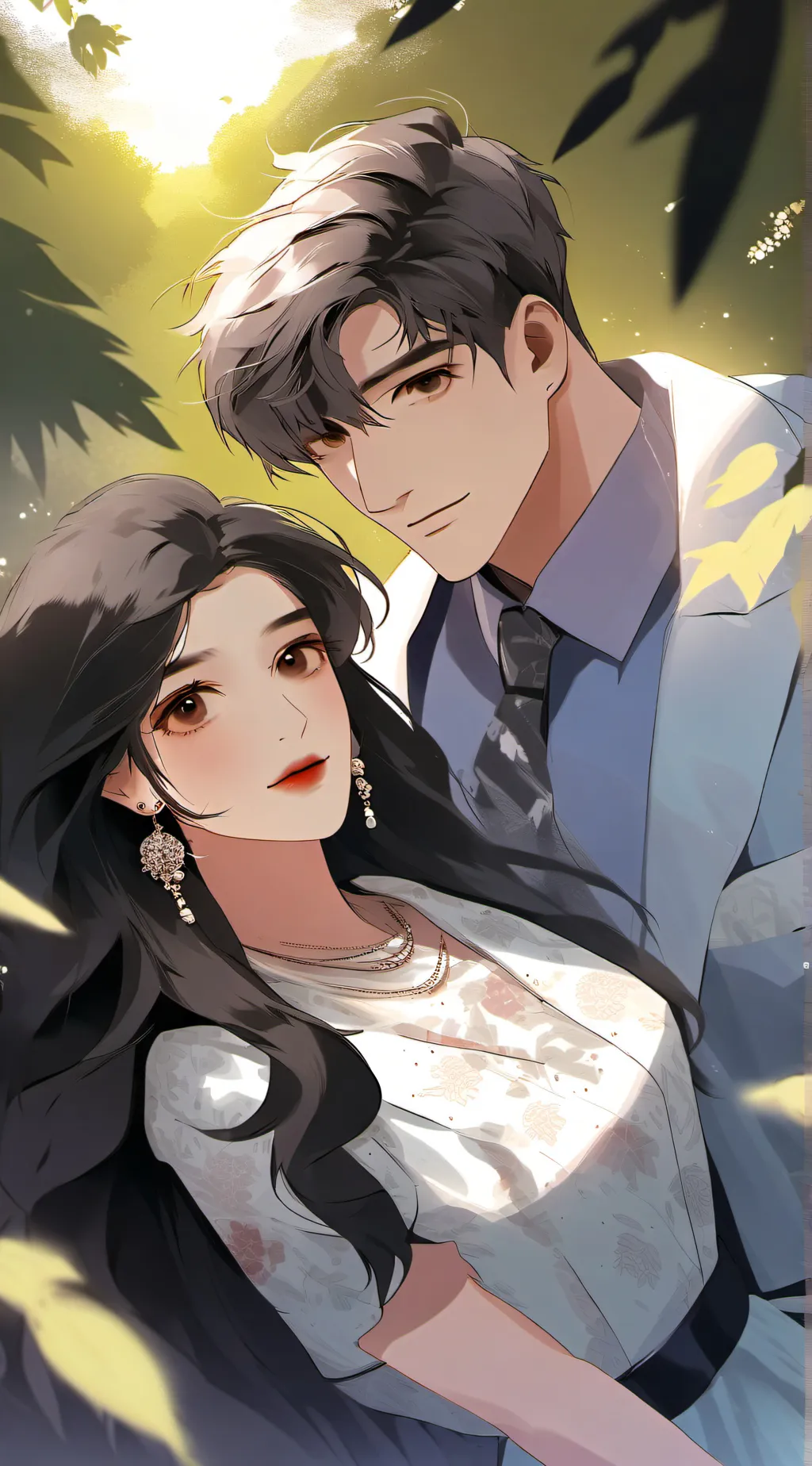 ai character: mimi and Eric  background