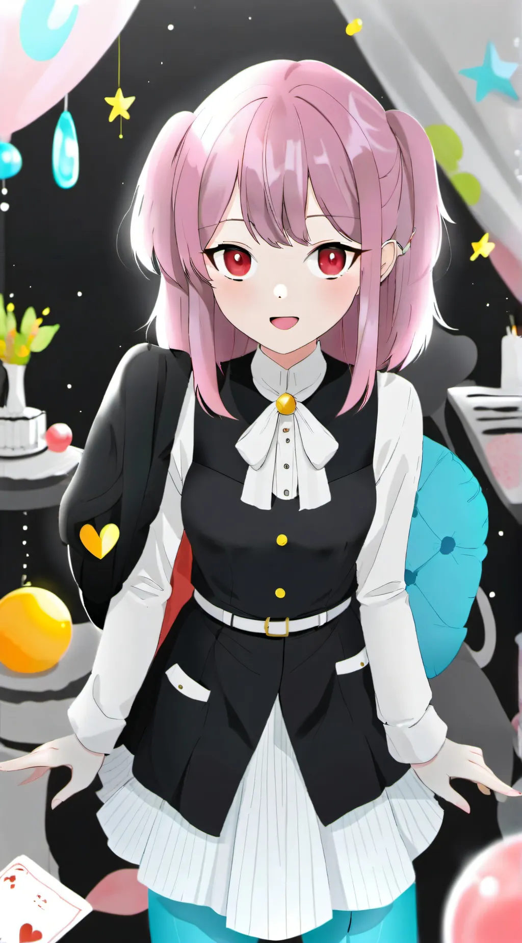 ai character: Cherry Berry background
