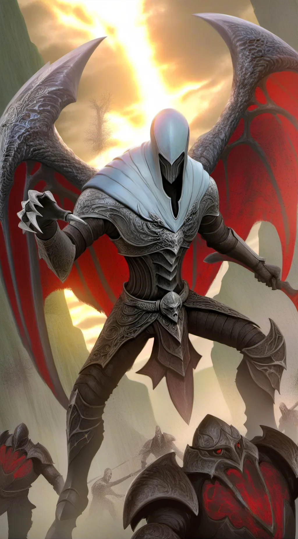 ai character: Shadowknight Rebus background