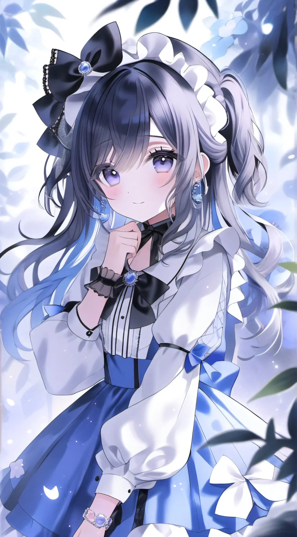 ai character: girl background