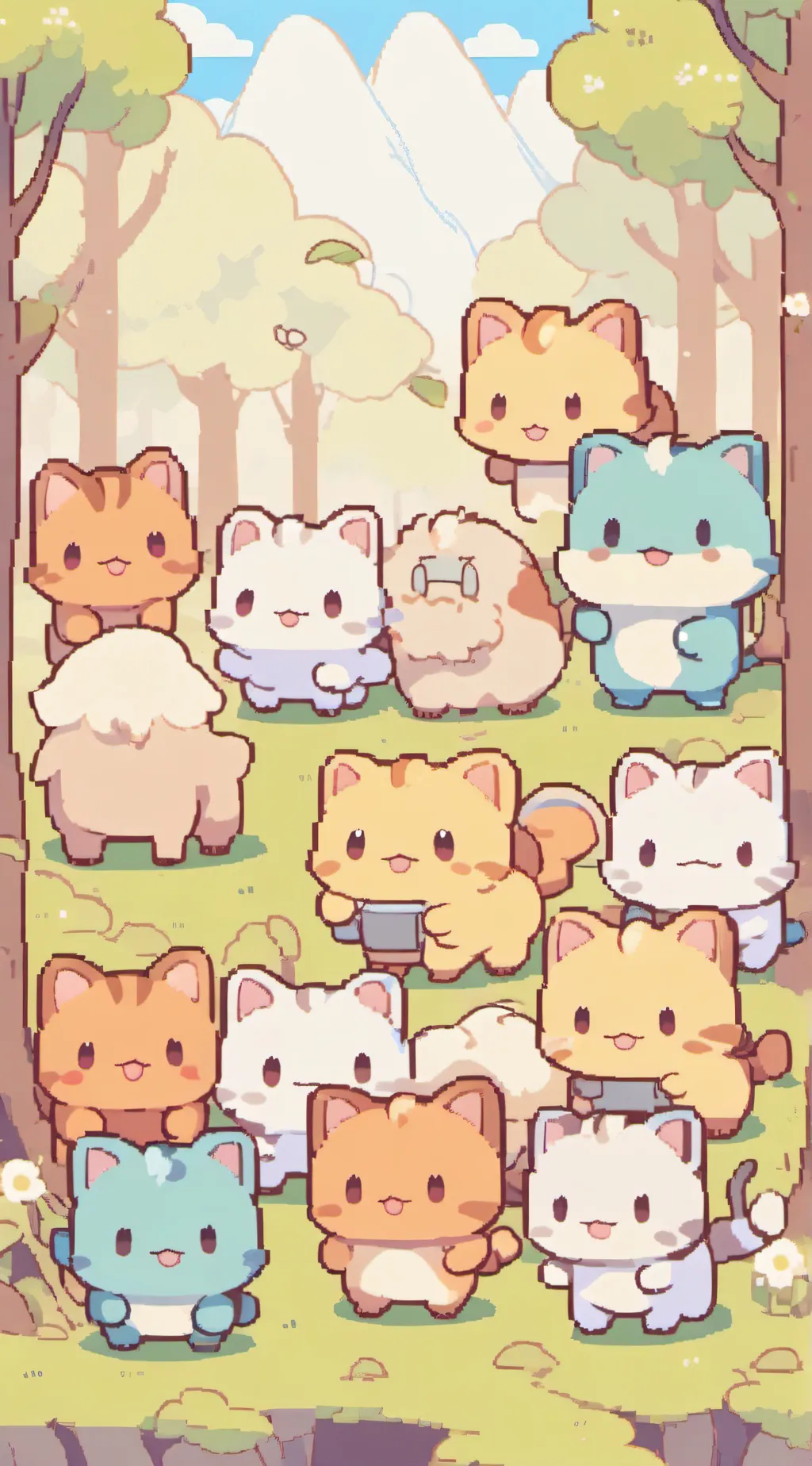 ai character: chat menu background