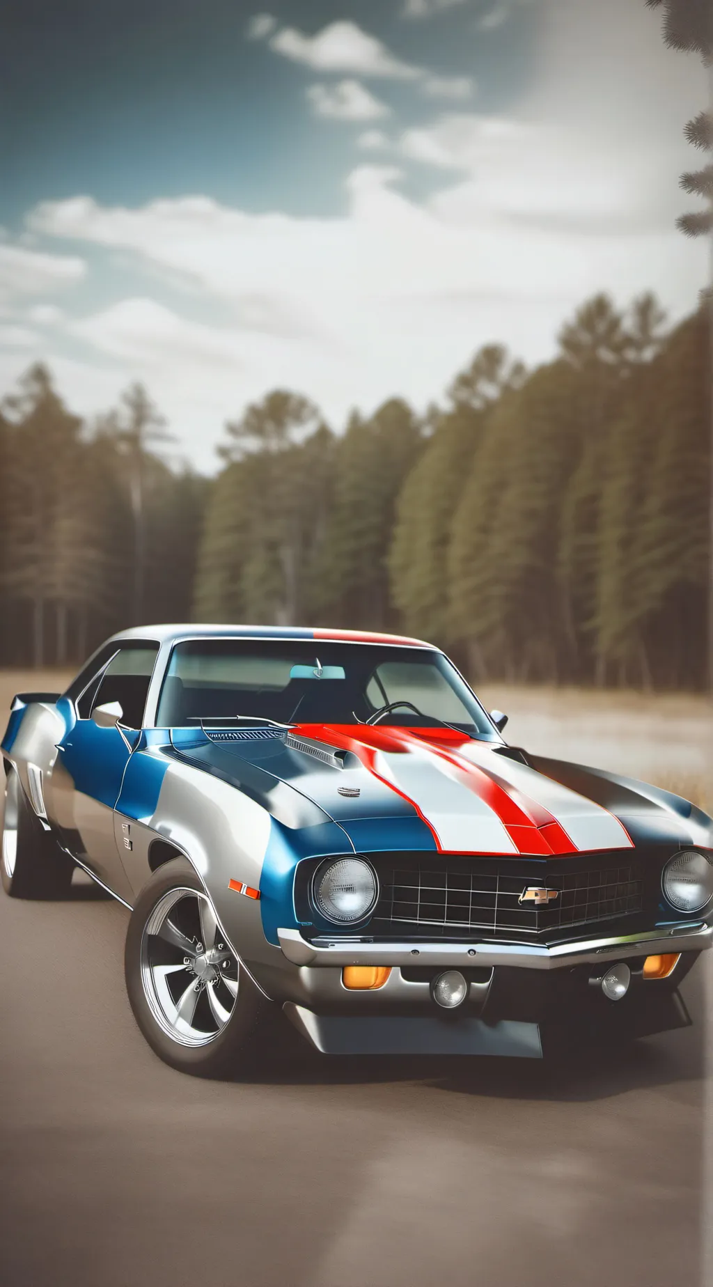 ai character: 69 Camaro background