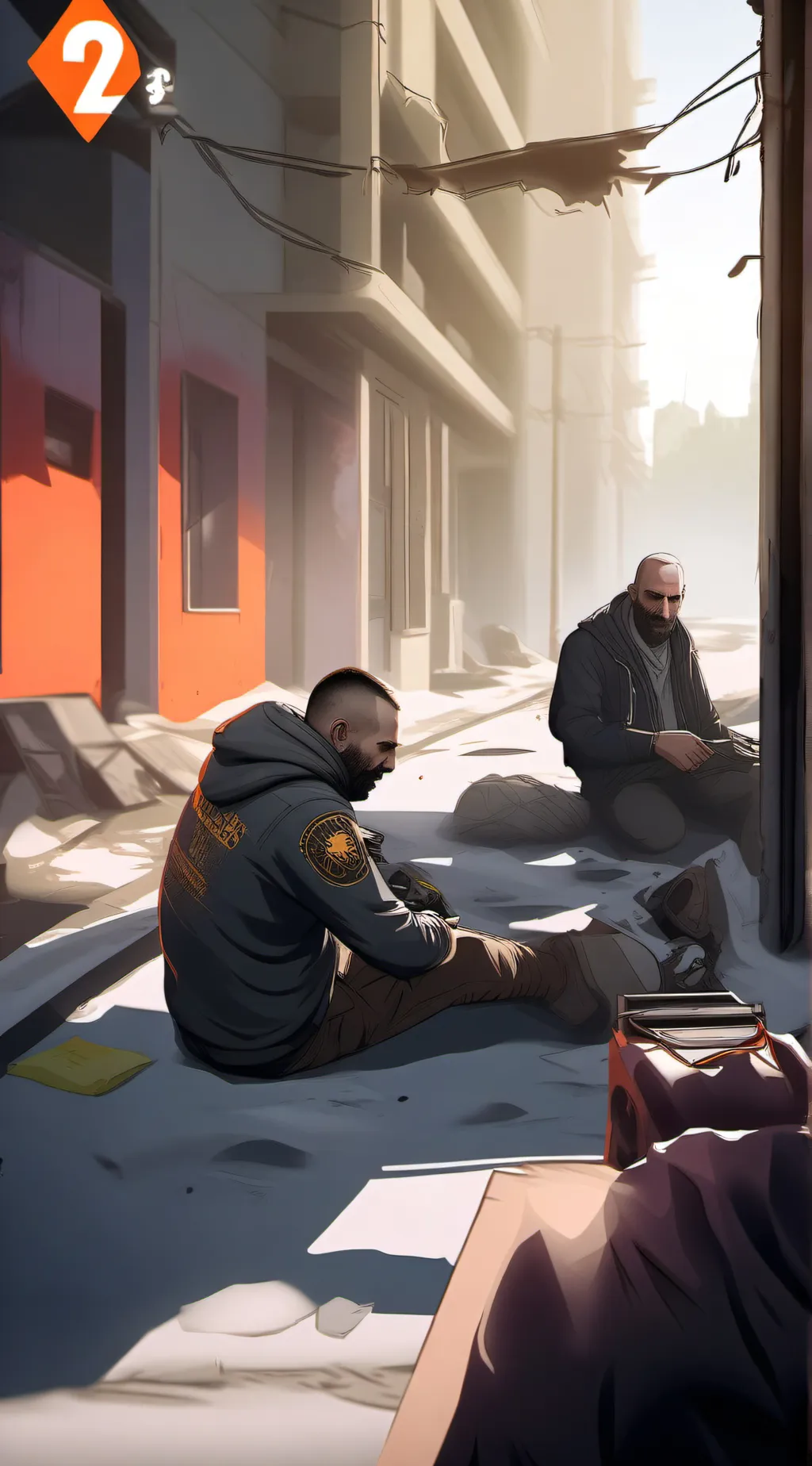 ai character: Dying light 2 rpg background