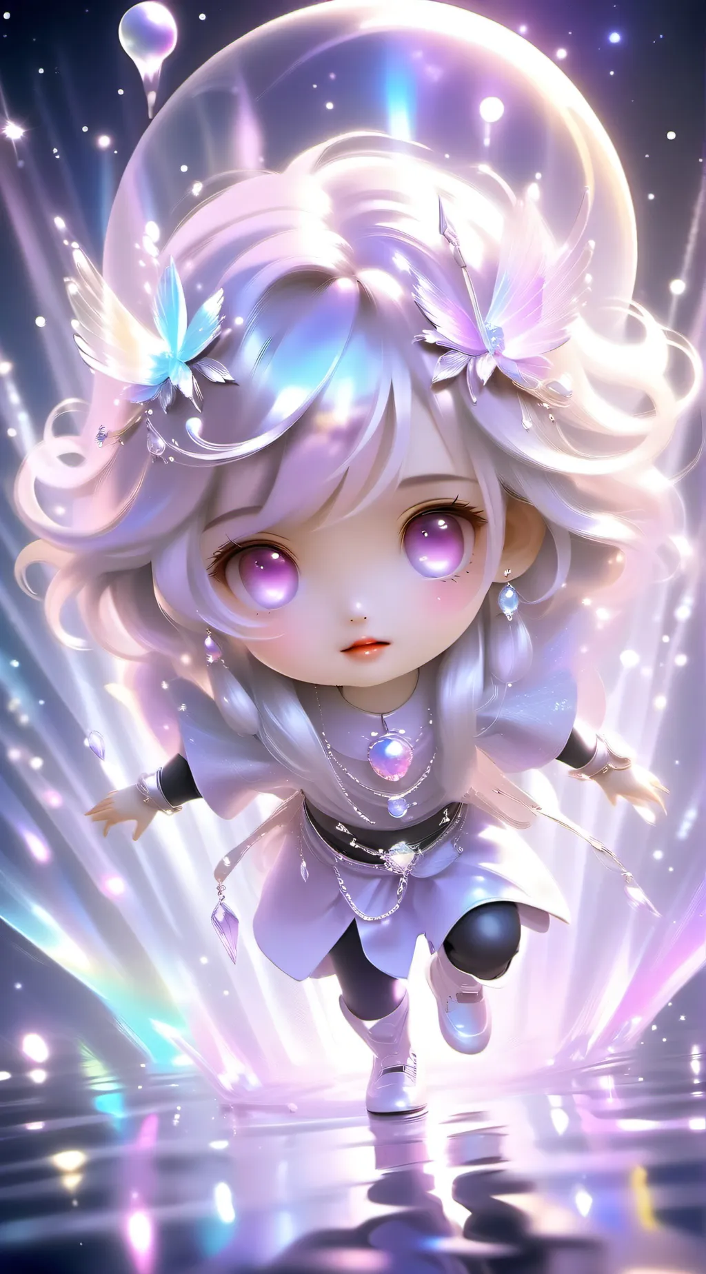 ai character: Luna background