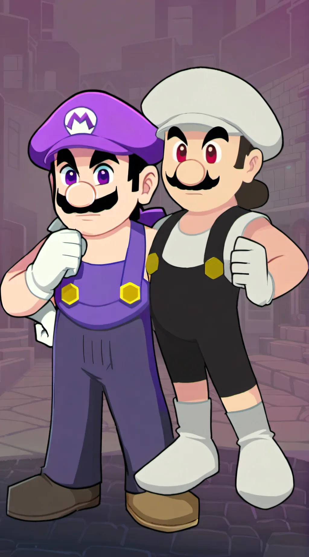 ai character: Smg4 and Smg3! background