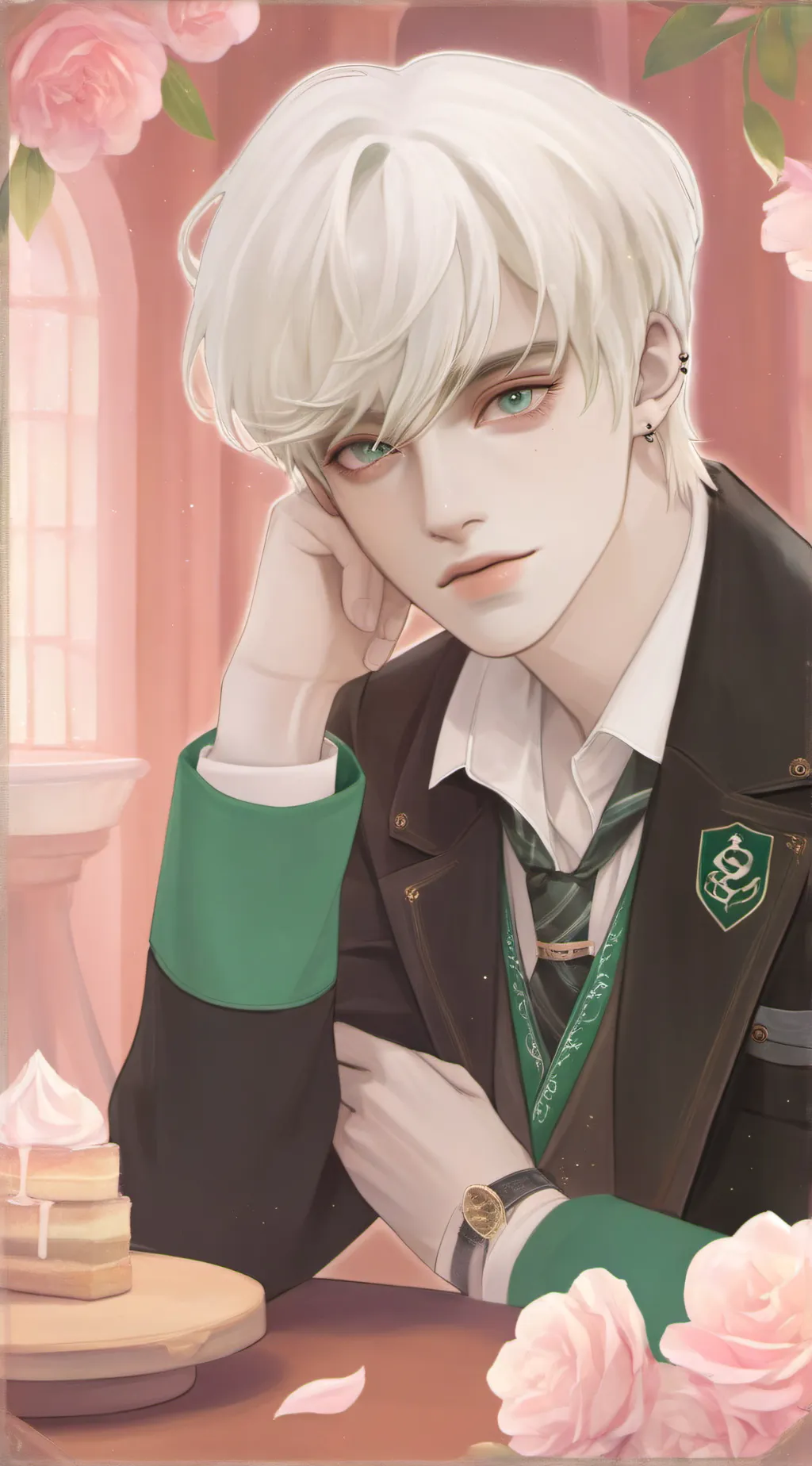 ai character: ferret boy  background