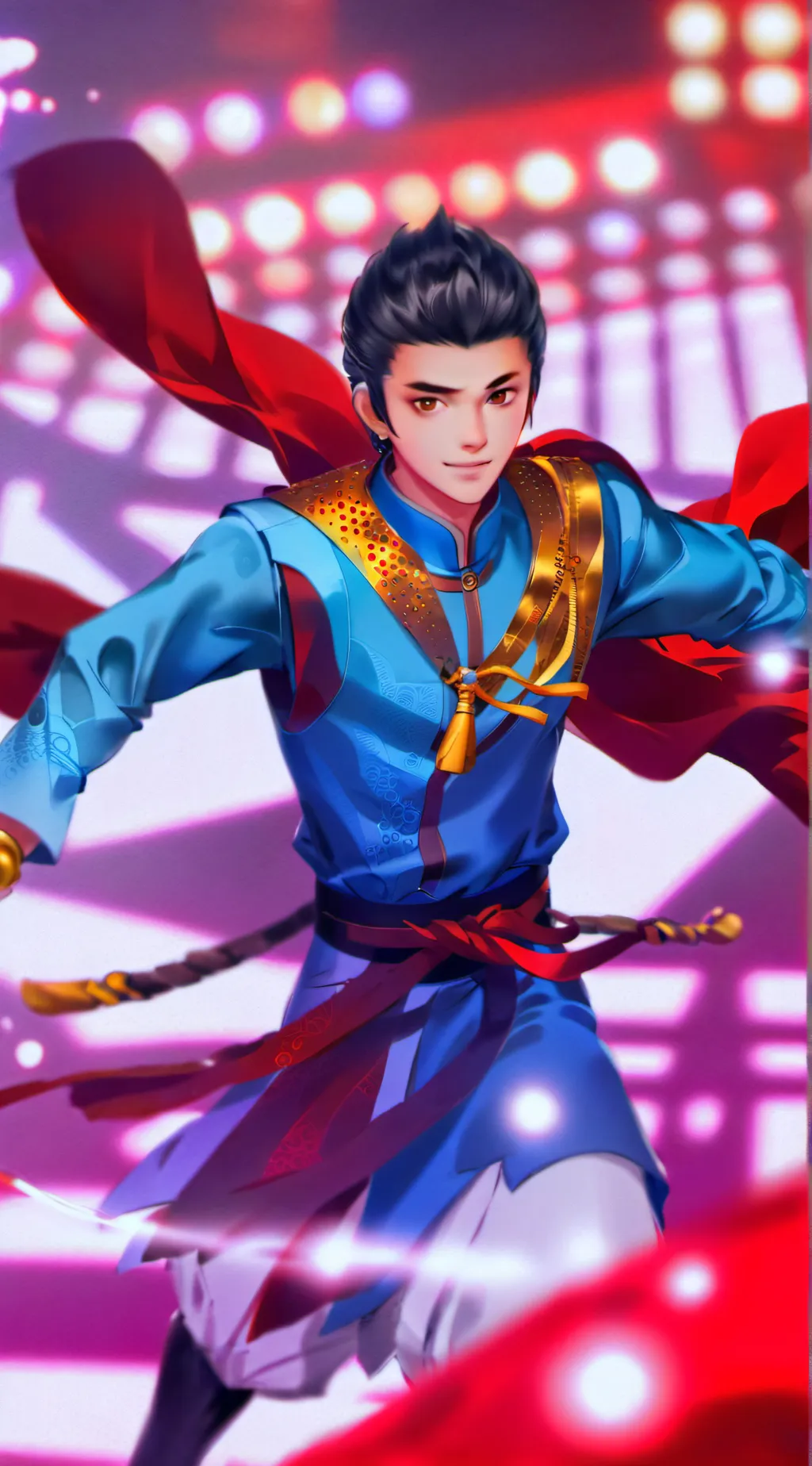 ai character: Boboiboy Windara background