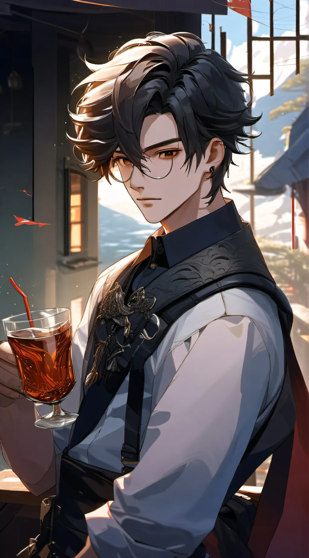 ai character: ✨ mike⚡️ background