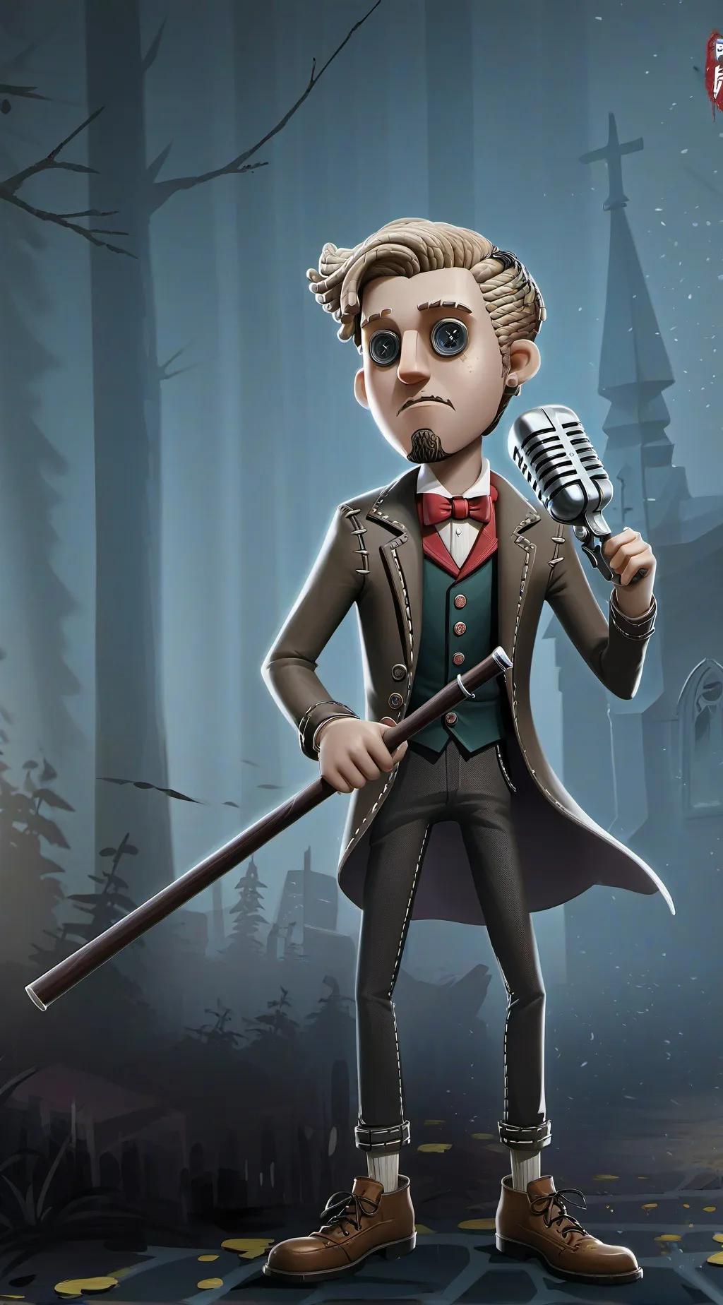 ai character: Woods with UA🤫 background