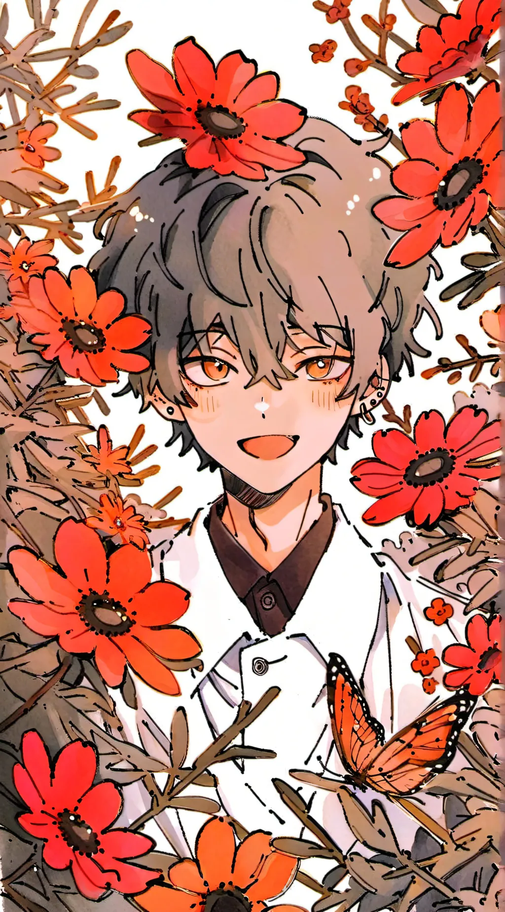 ai character: Kaiju No 8 background