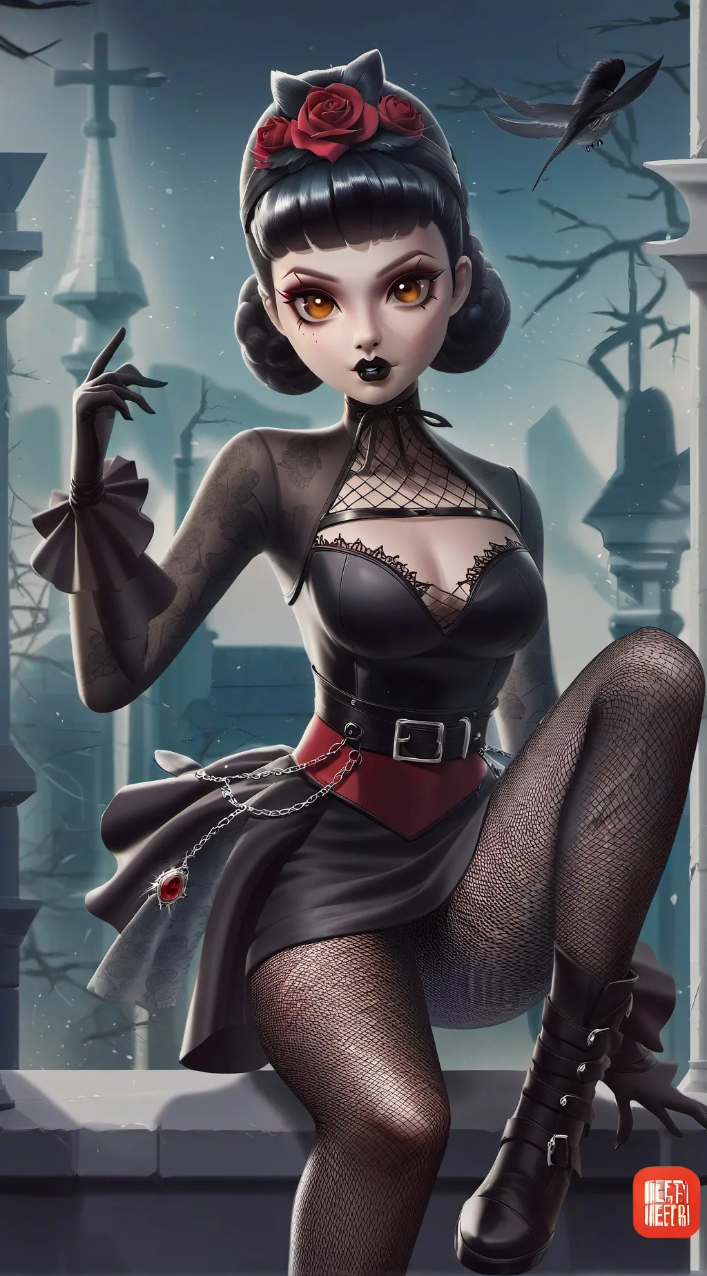 ai character: Raven background