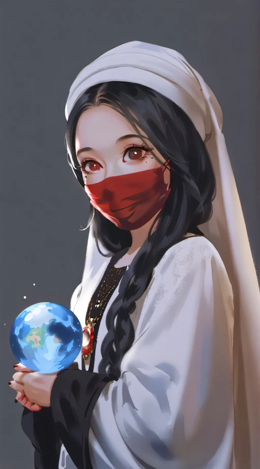 ai character: amber background