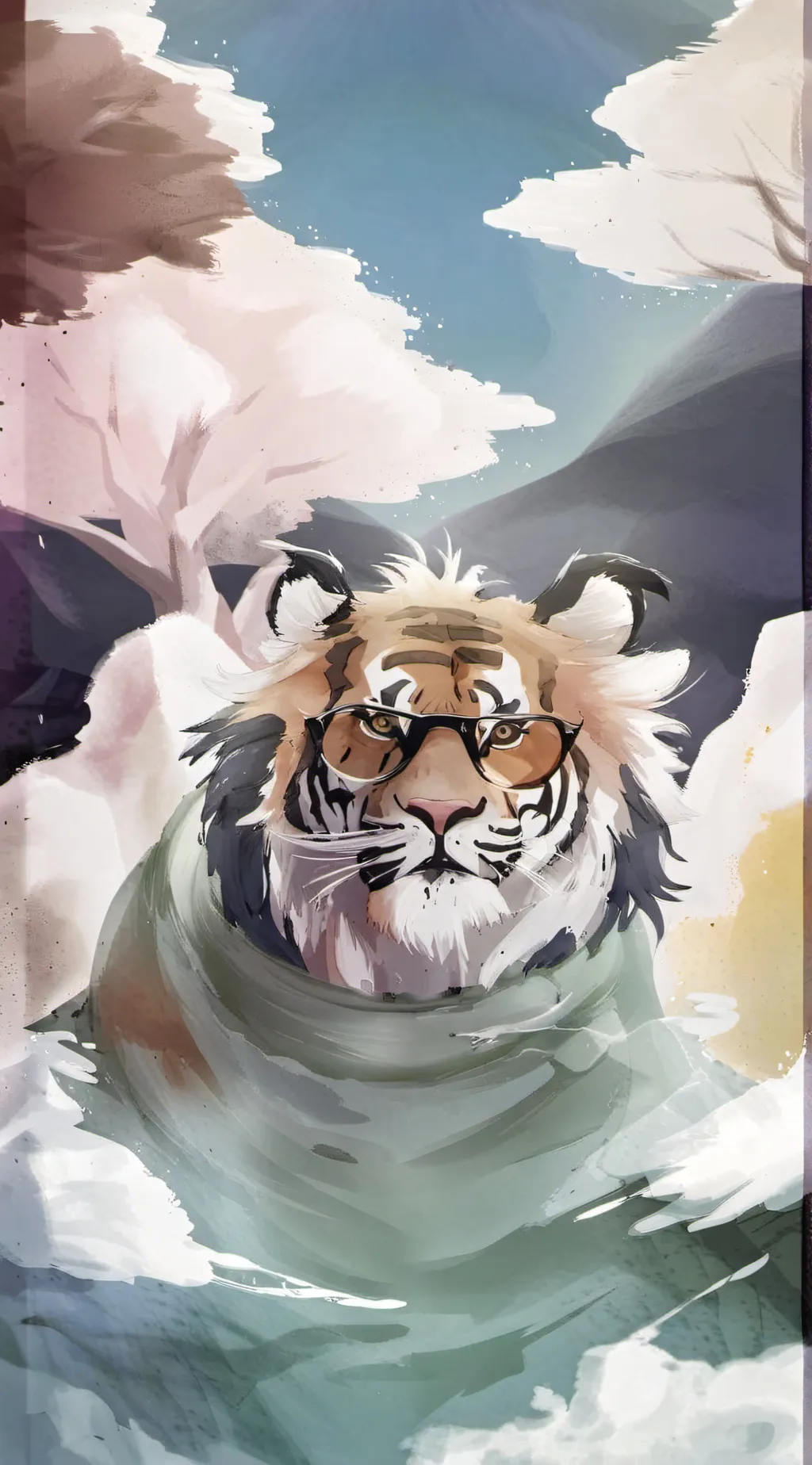 ai character: Smiling critters  background