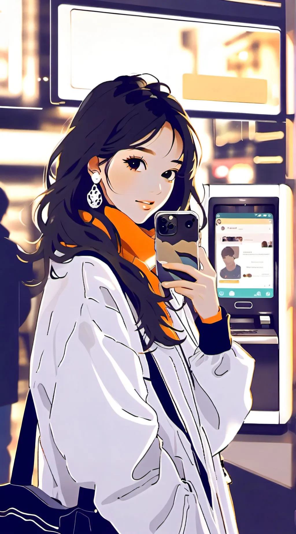 ai character: Karin  background