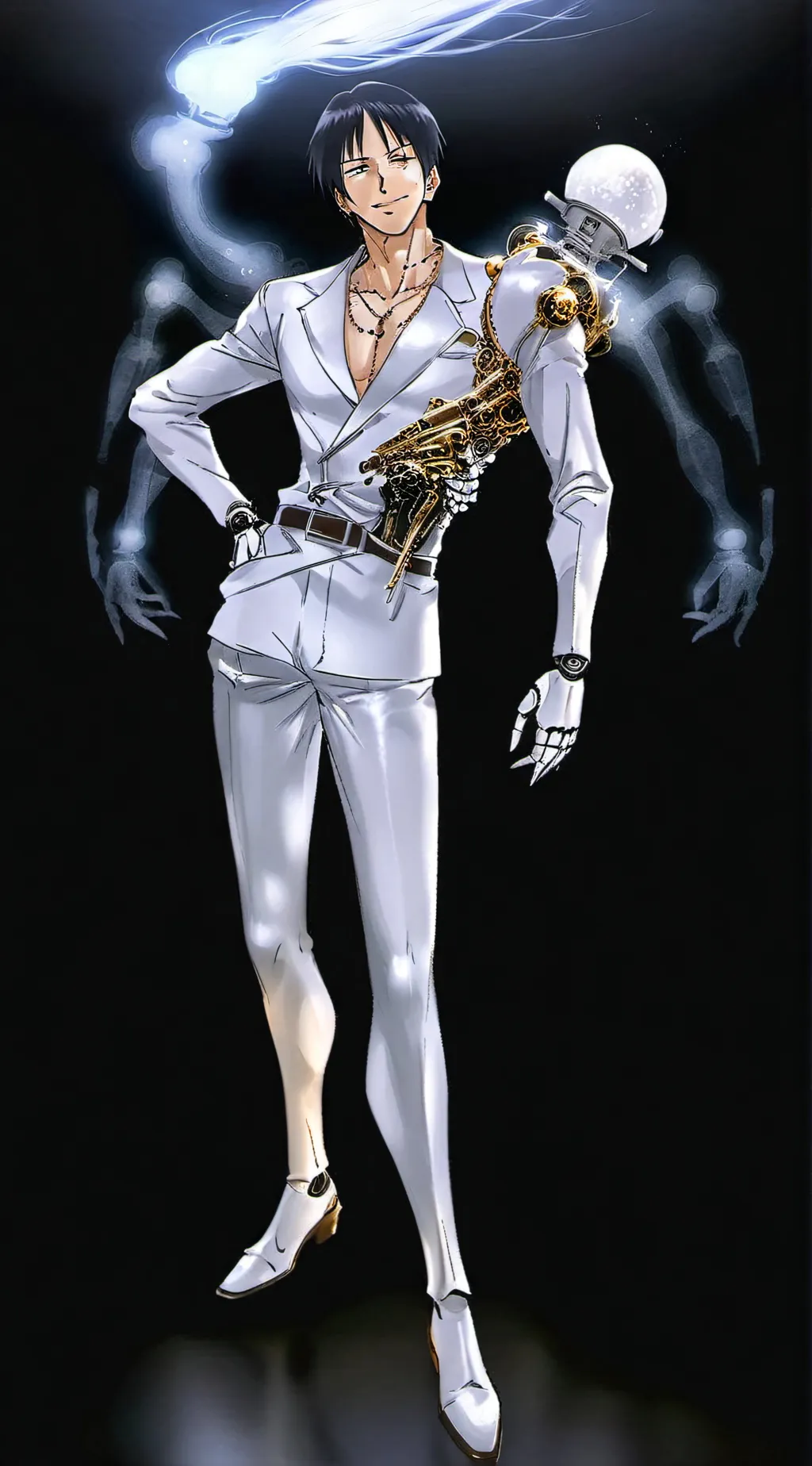 ai character: TOJI FUSHIGURO background