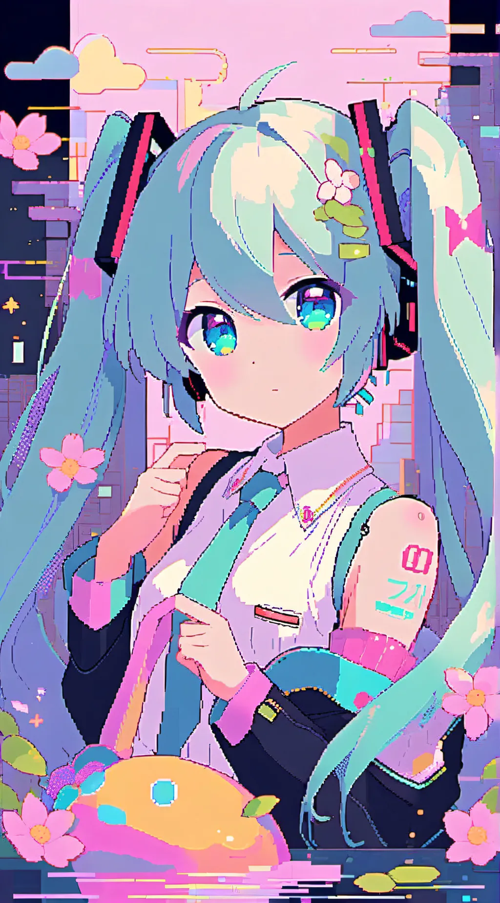 ai character: Hatsune Miku background