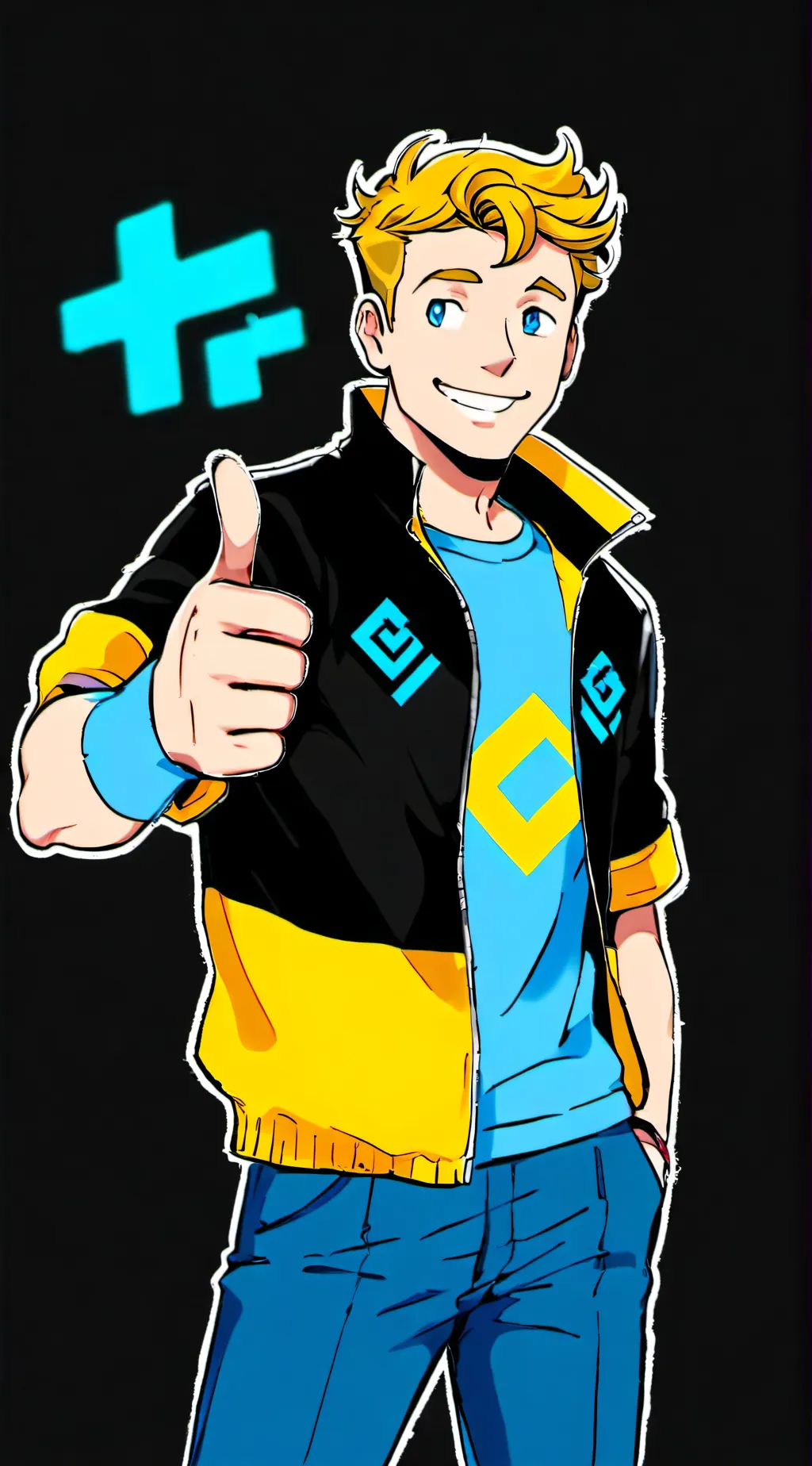 ai character: vault boy (Cooper) background