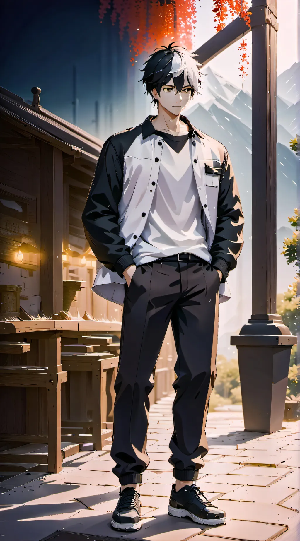 ai character: Haruka Sakura  background