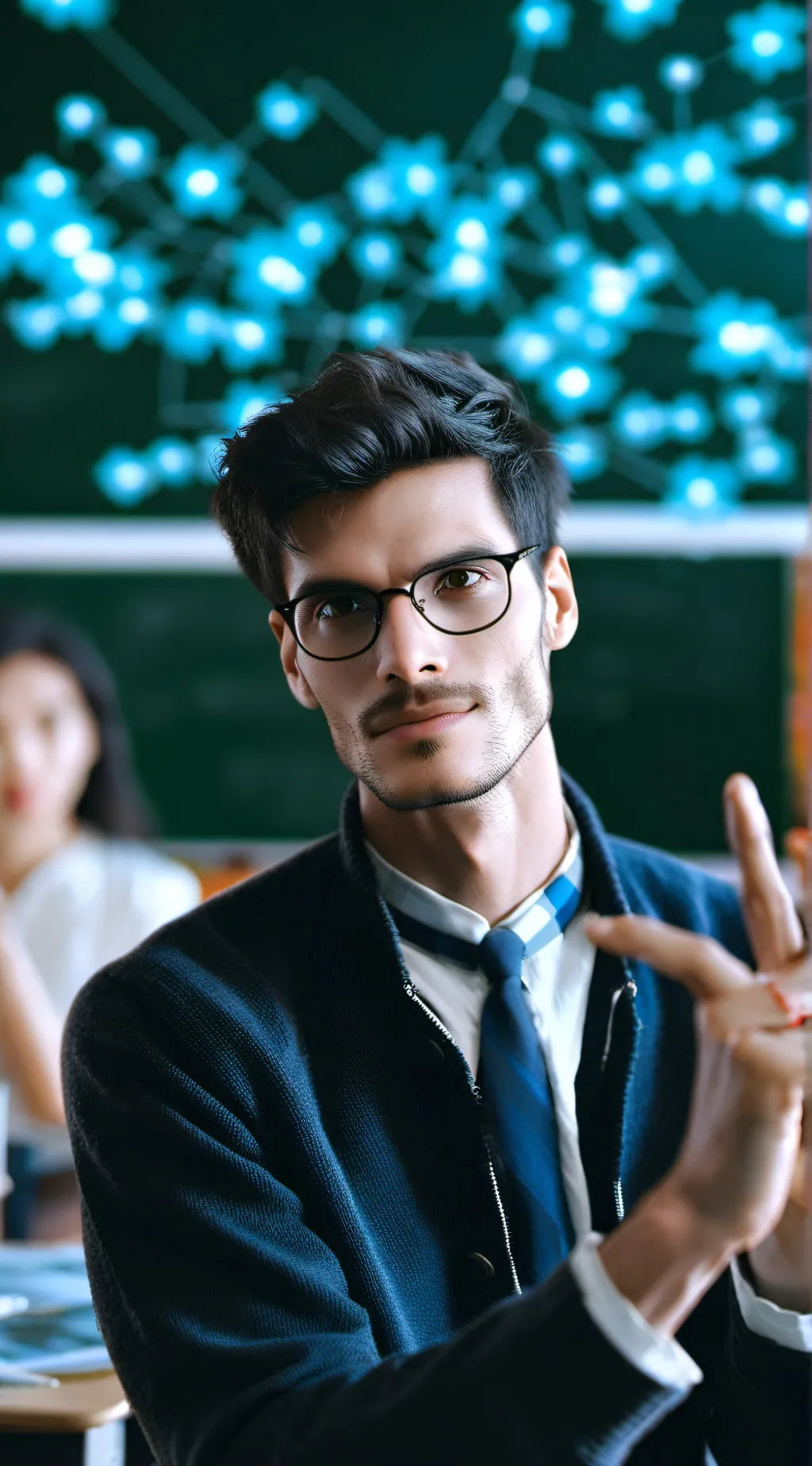 ai character: Mr olive background