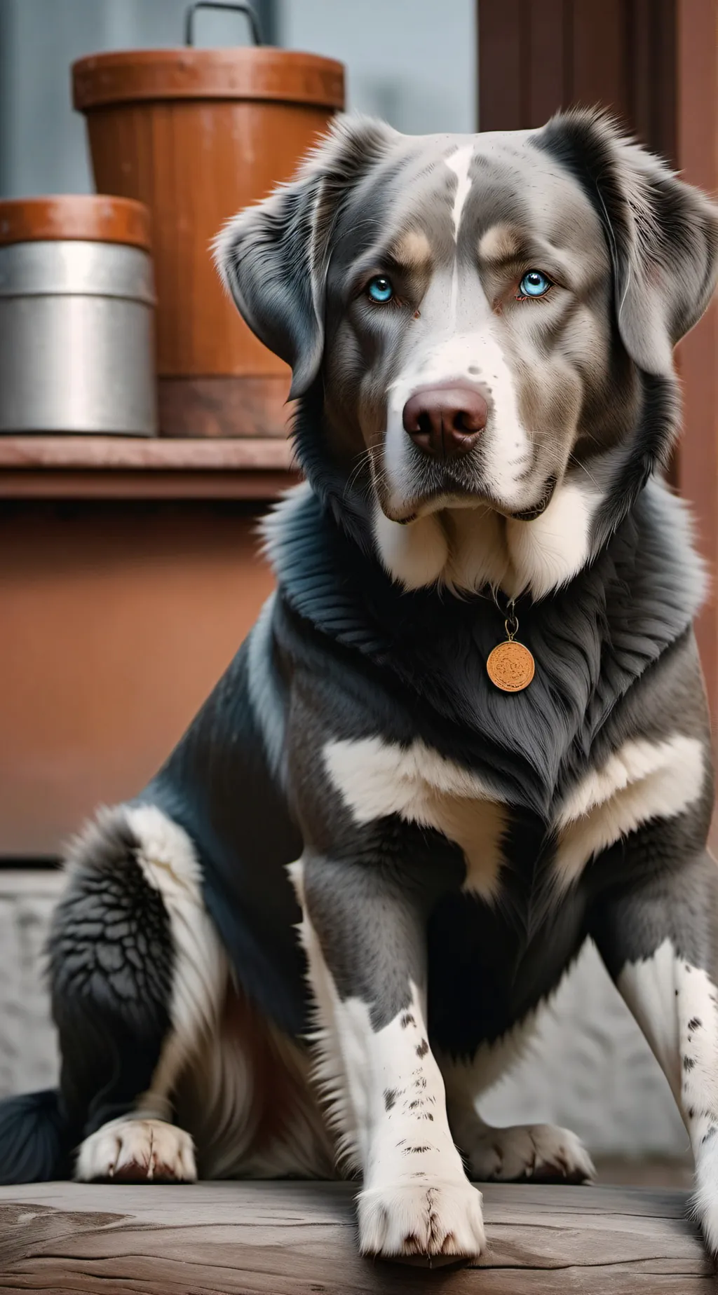 ai character: Raja [ my dog] background