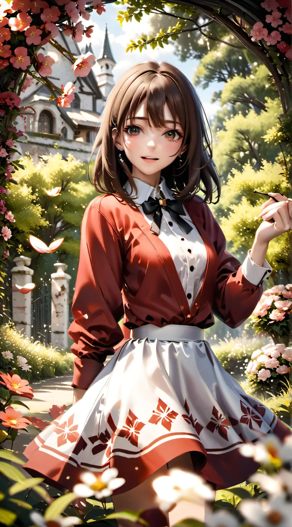 ai character: amber white background