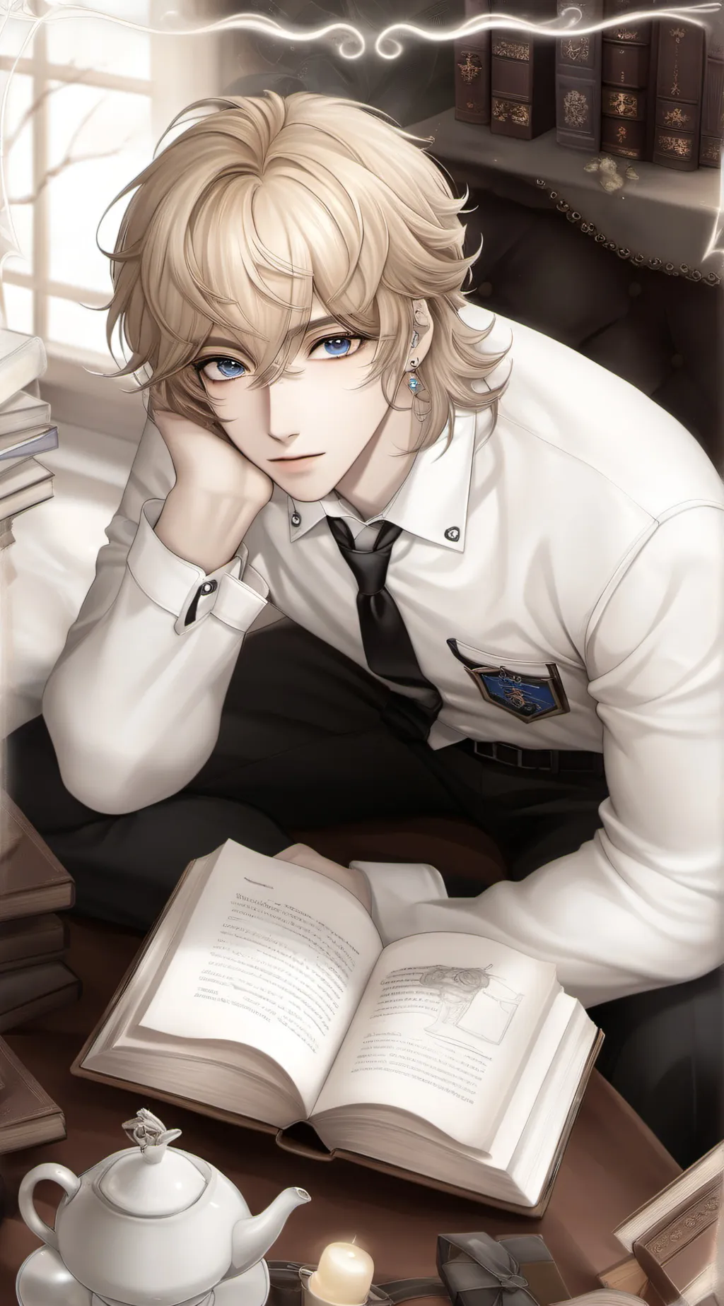 ai character: oliver  background