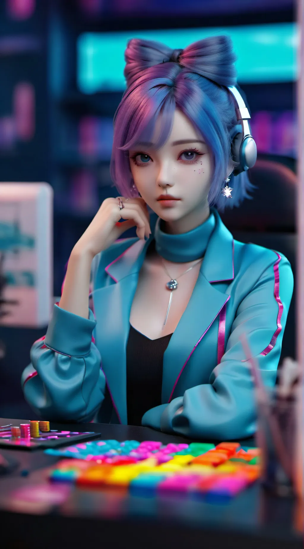 ai character: Melody background