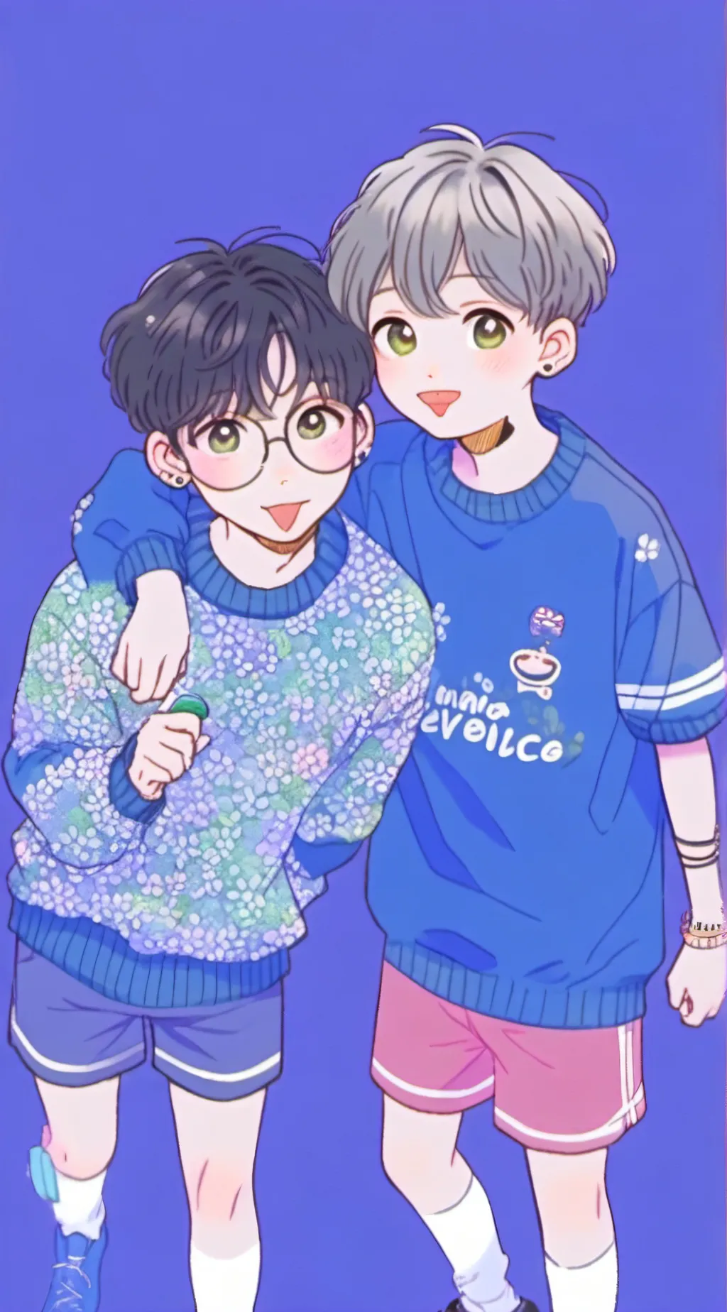 ai character: two boys background