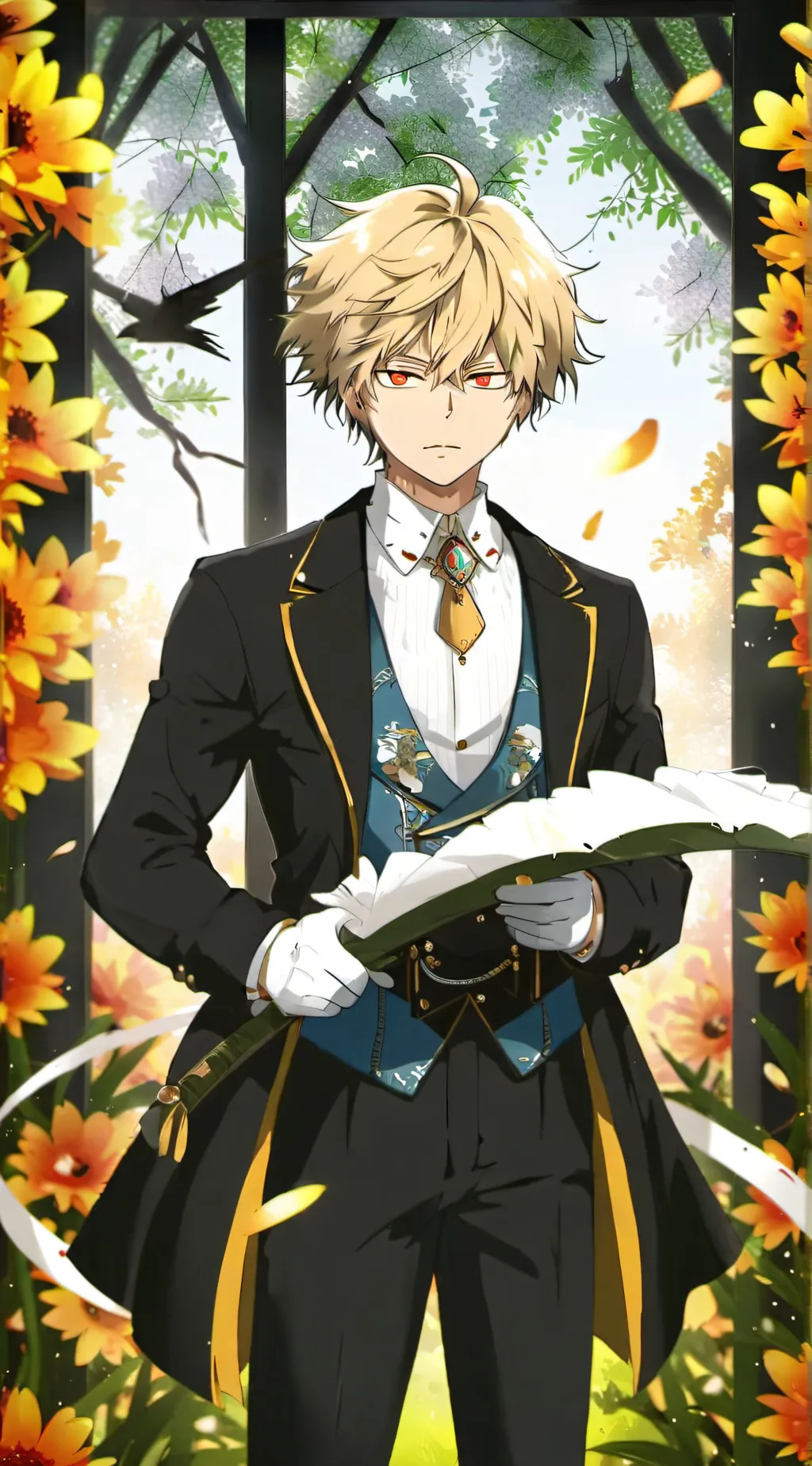 ai character: Babysitting bakugo background