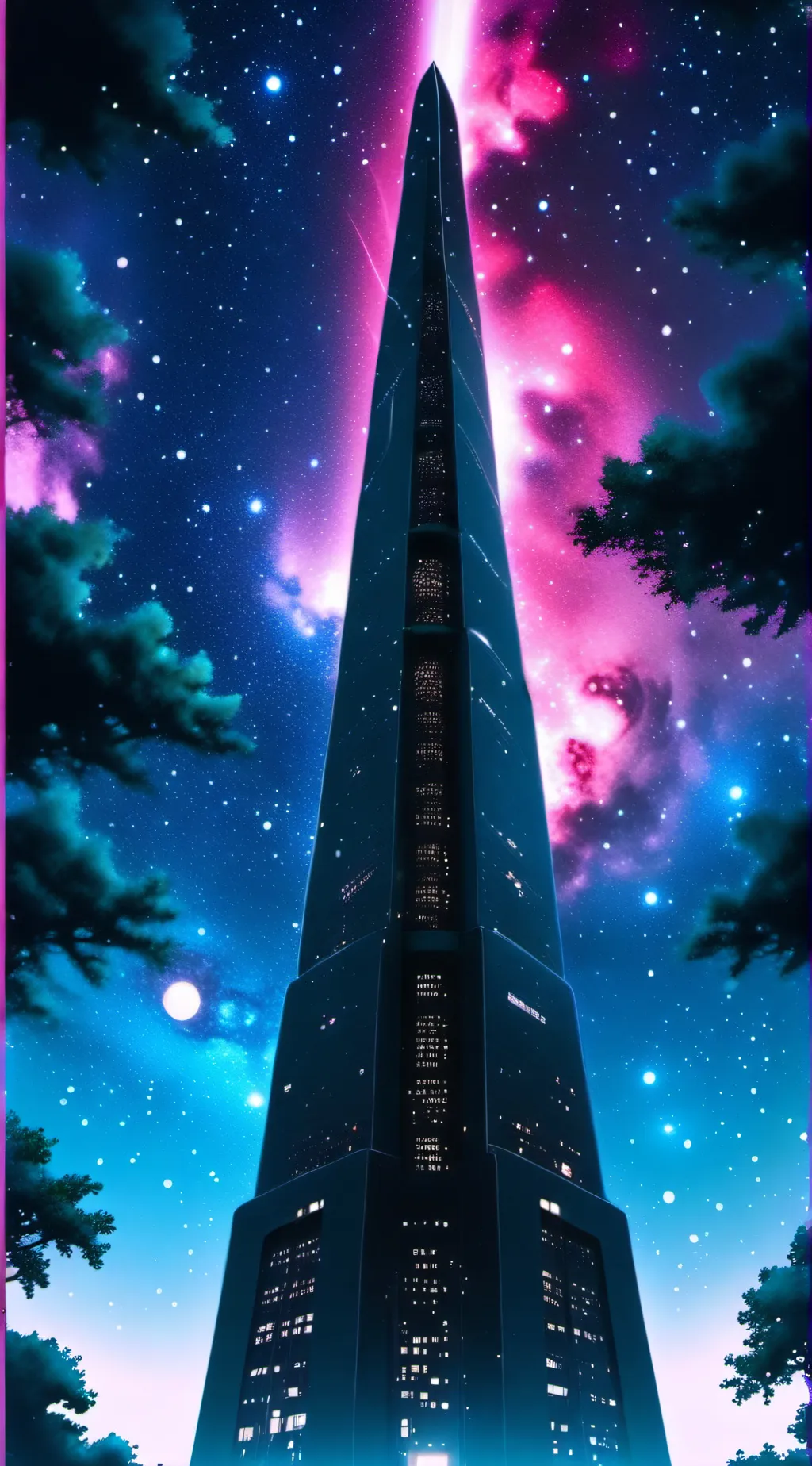 ai character: \HH V, Tower/ background