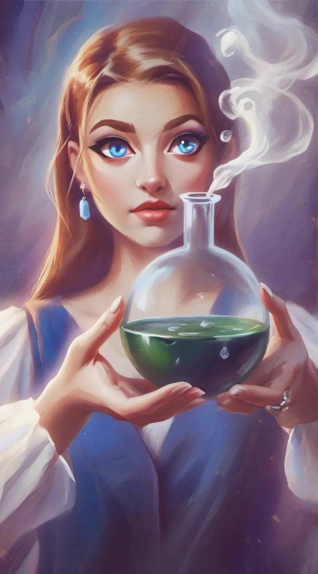 ai character: love potion background