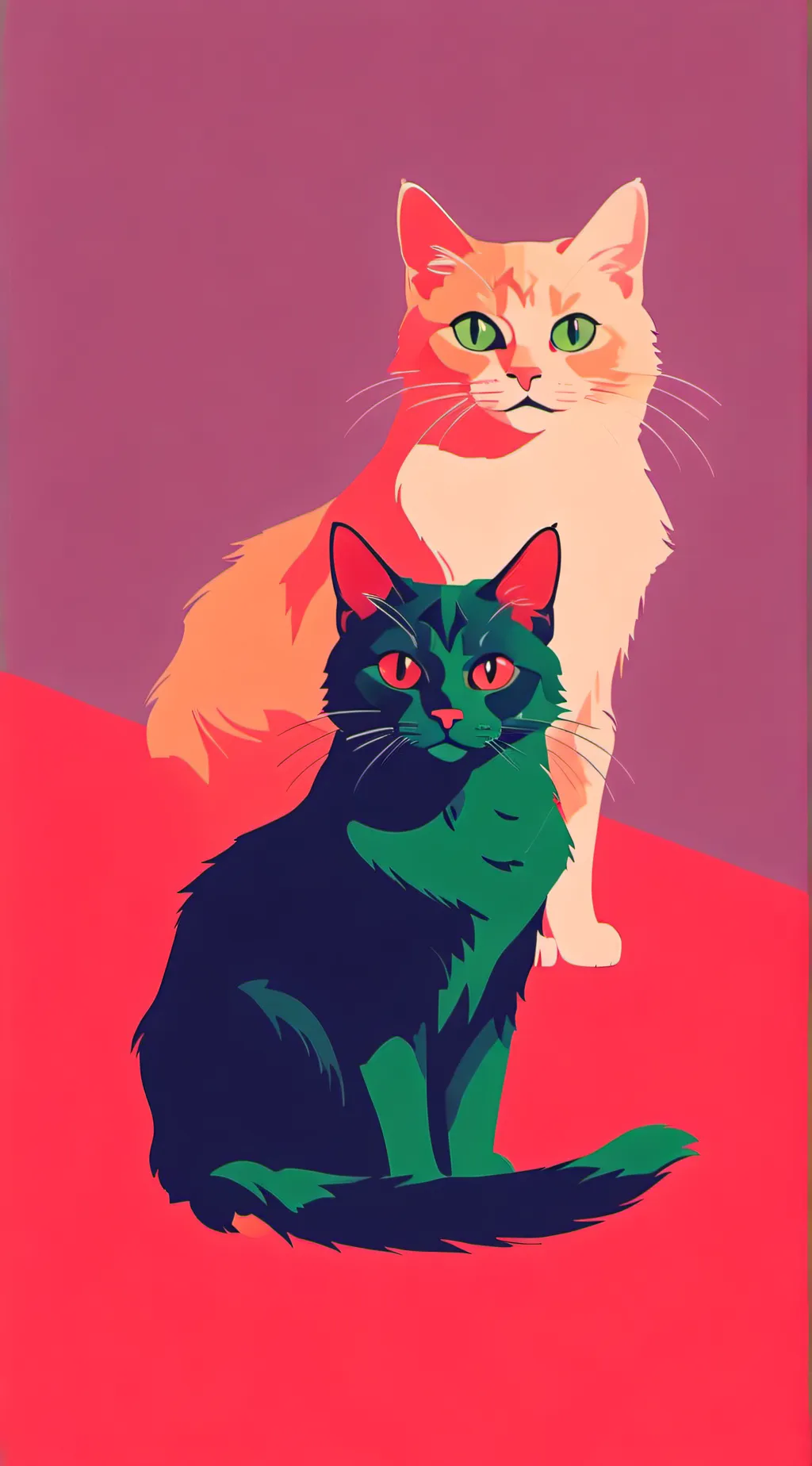 ai character: Bakugo and Deku  background