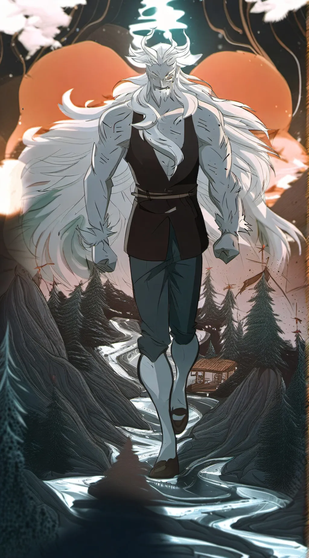 ai character: Mahoraga background