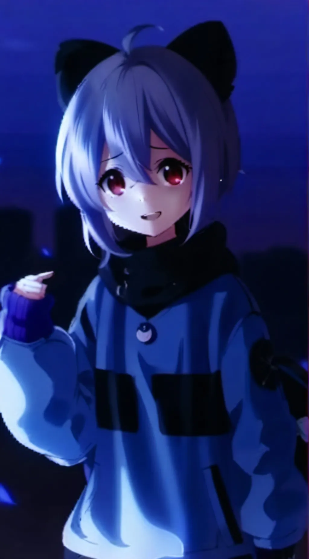 ai character: Uzi MD you're N background