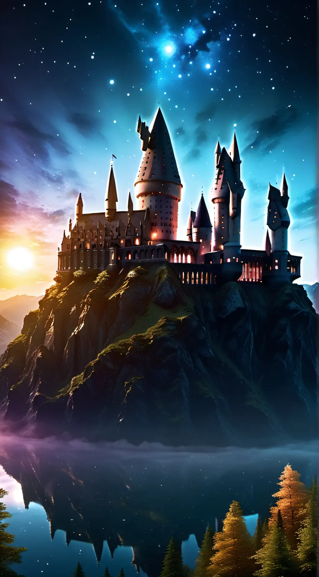 ai character: Hogwarts background