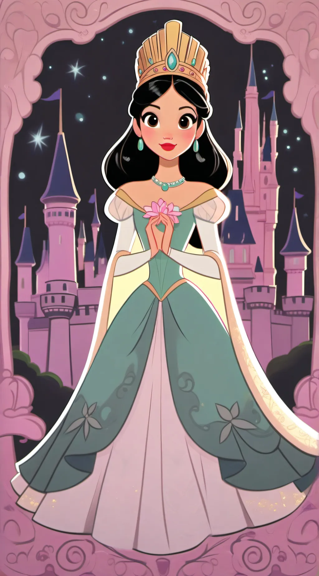 ai character: Rapunzel background