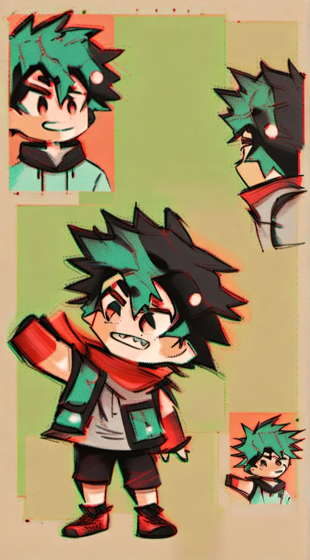 ai character: Class 1-A trip background