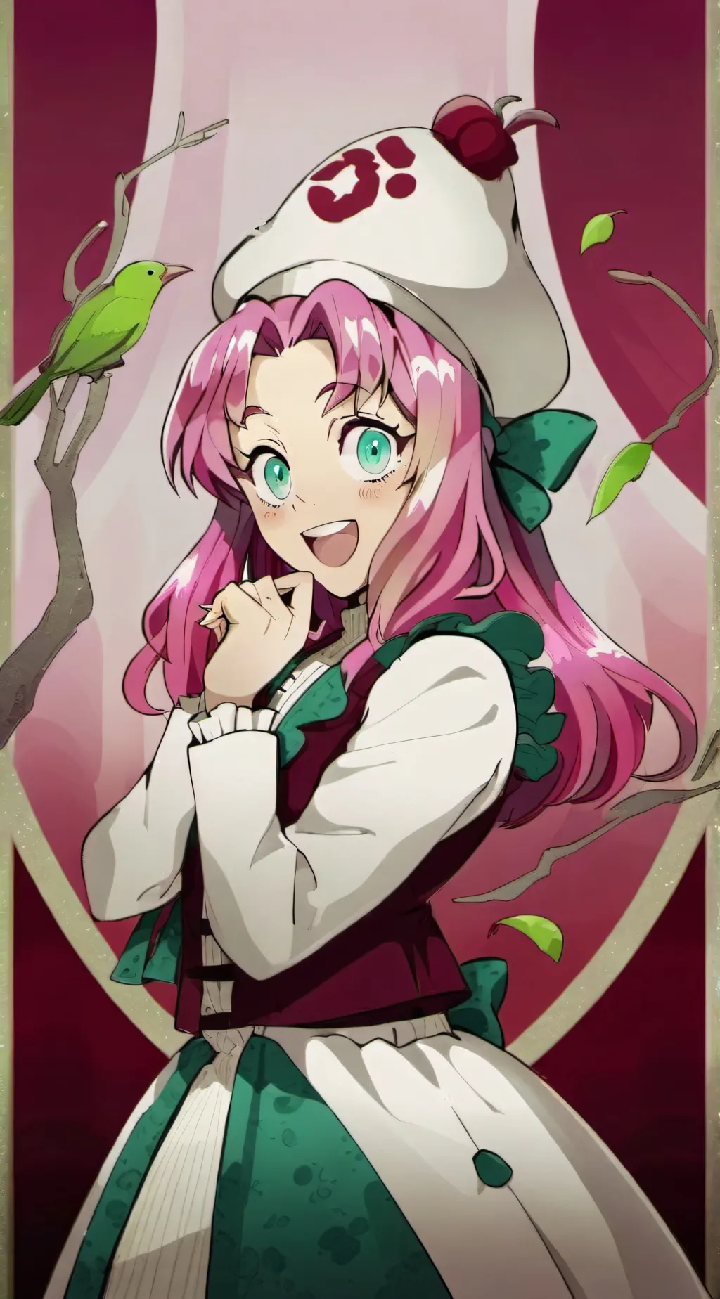 ai character: Mitsuri Kanroji background